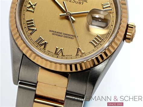 rolex mans datejust mod 16233 18kt gold & stainless steel|Rolex 16233 price guide.